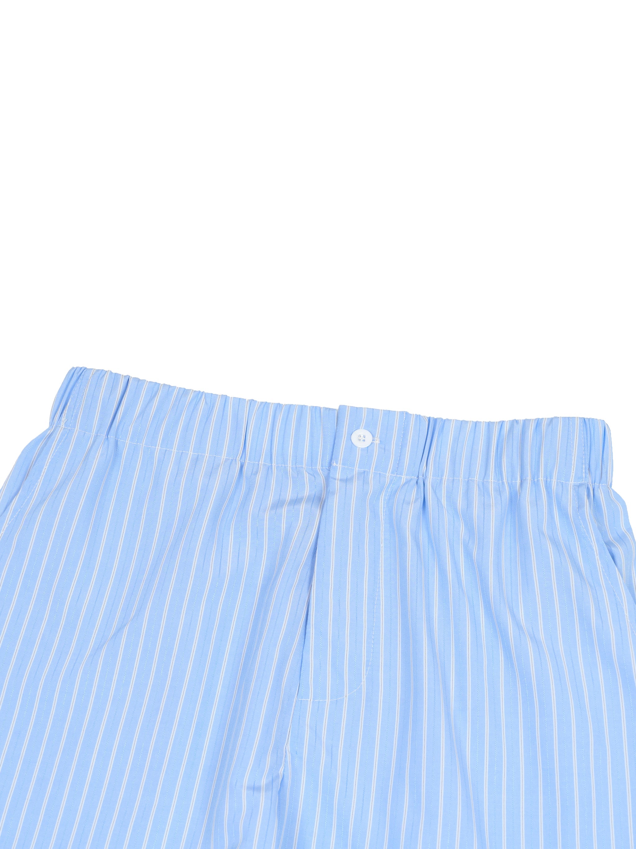 Striped Elastic Waist Shorts