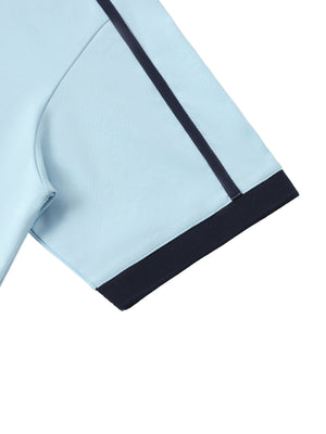 Piping Polo Shirt - Sky Blue