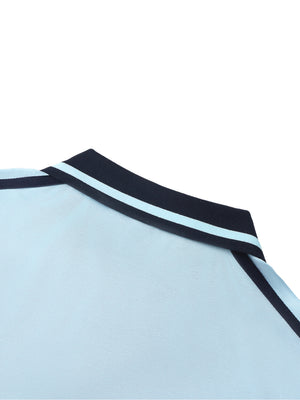 Piping Polo Shirt - Sky Blue