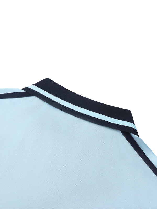 Piping Polo Shirt - Sky Blue