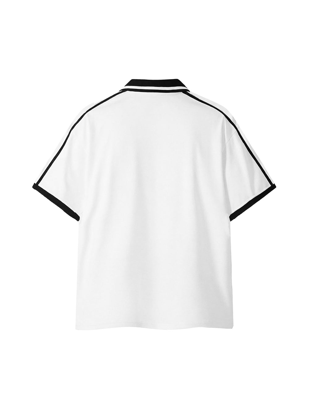 Piping Polo Shirt — White