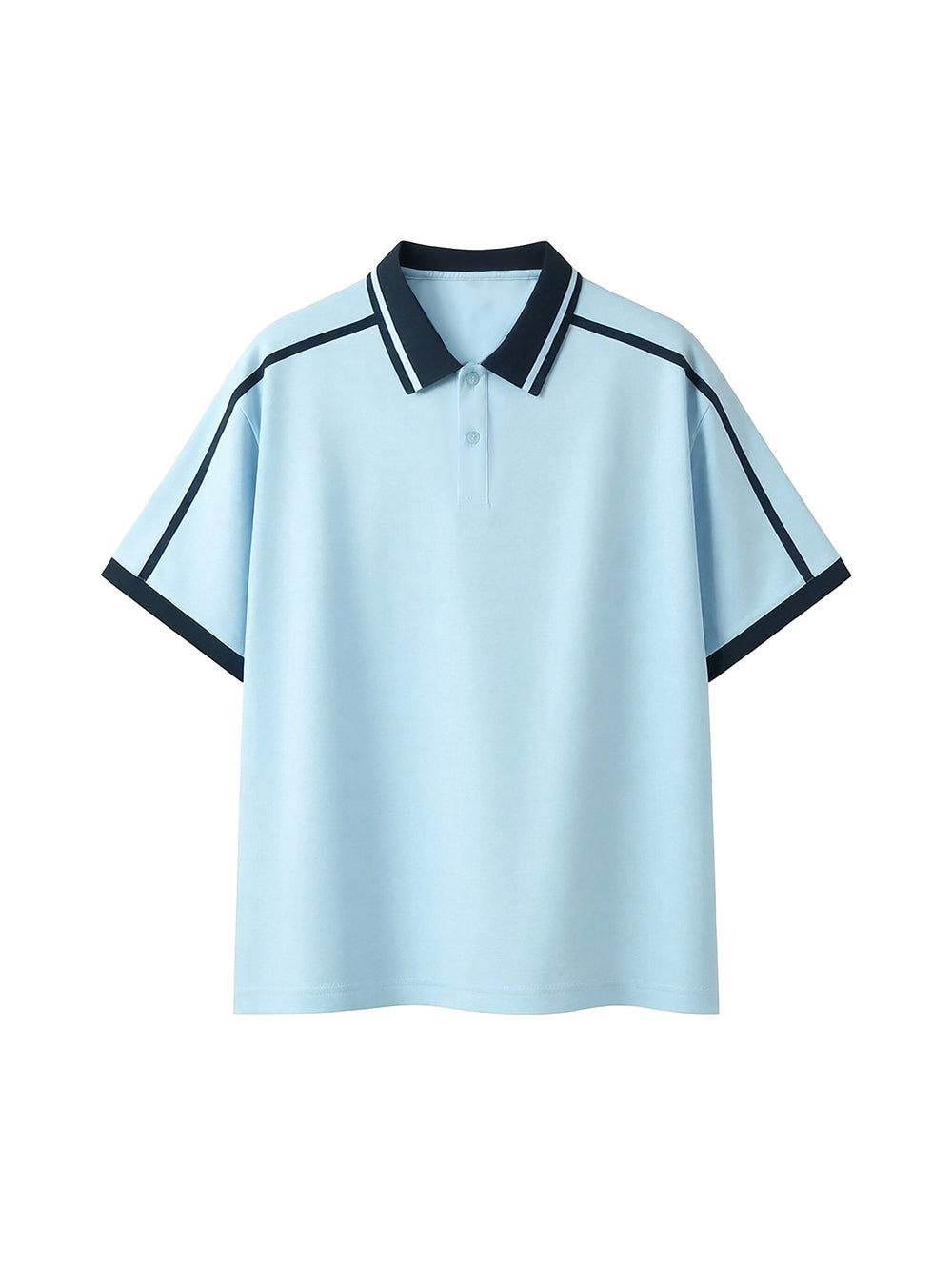 Piping Polo Shirt - Sky Blue