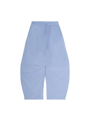 Drawstring Barrel Pants - Blue