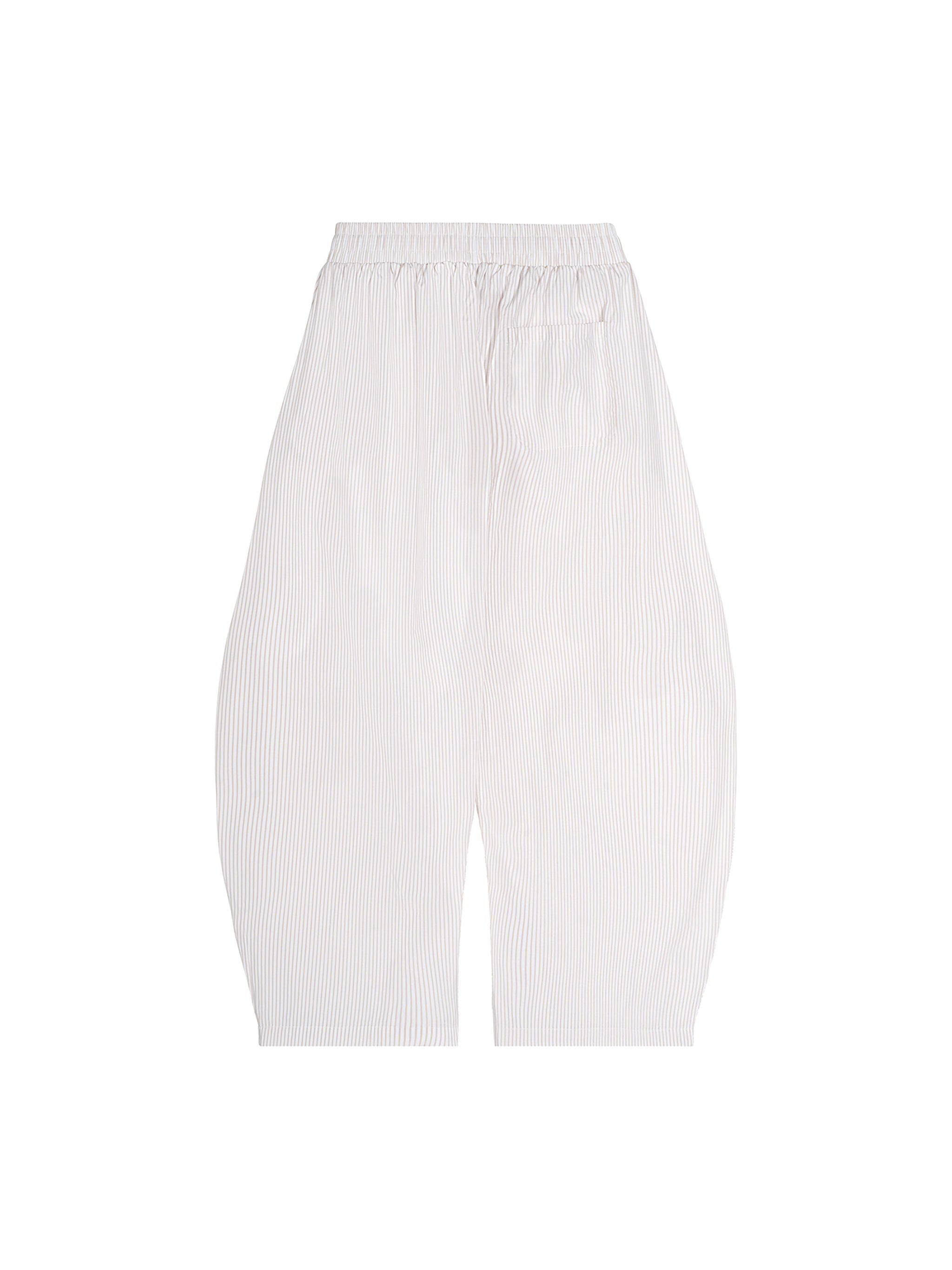Barrel Pants — Stripe White