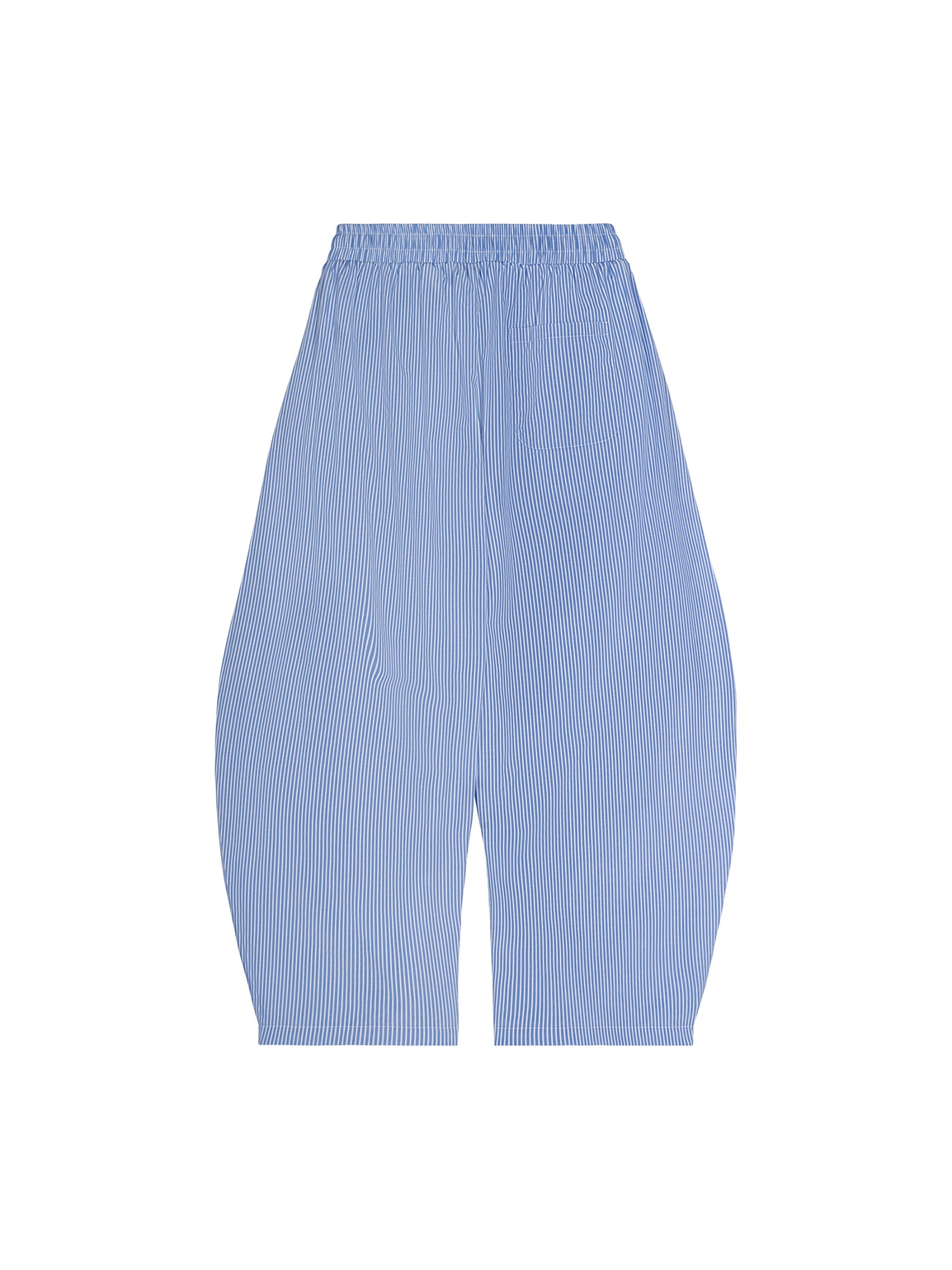 Drawstring Barrel Pants - Blue