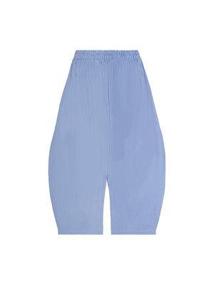 Drawstring Barrel Pants - Blue