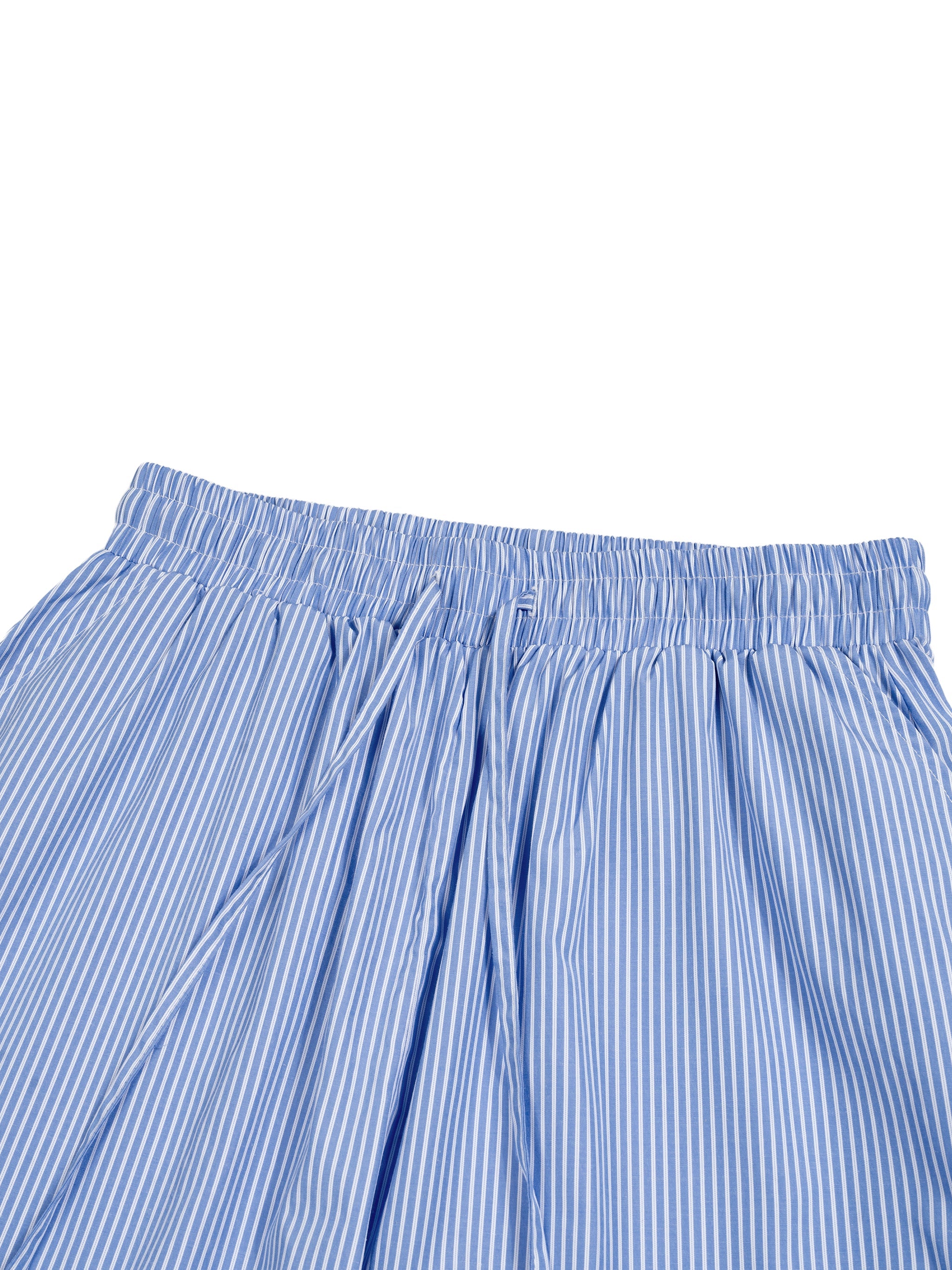 Drawstring Barrel Pants - Blue