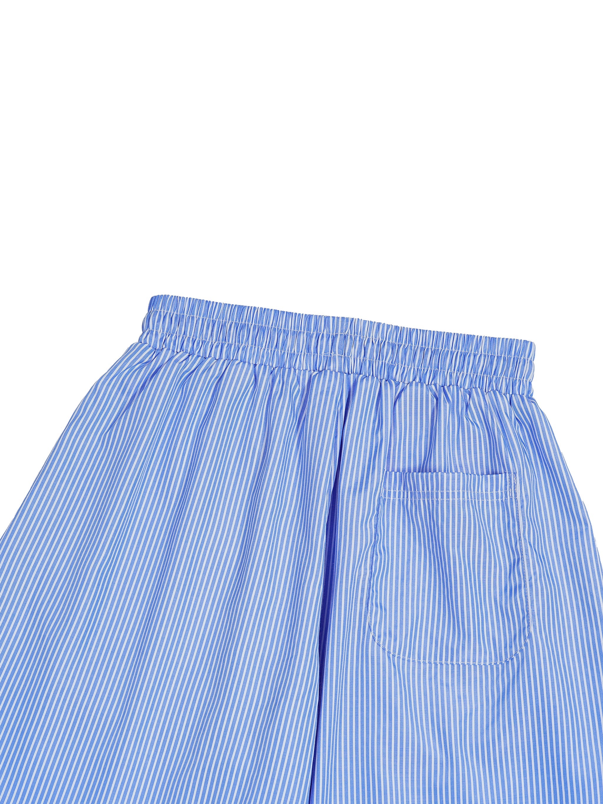 Drawstring Barrel Pants - Blue