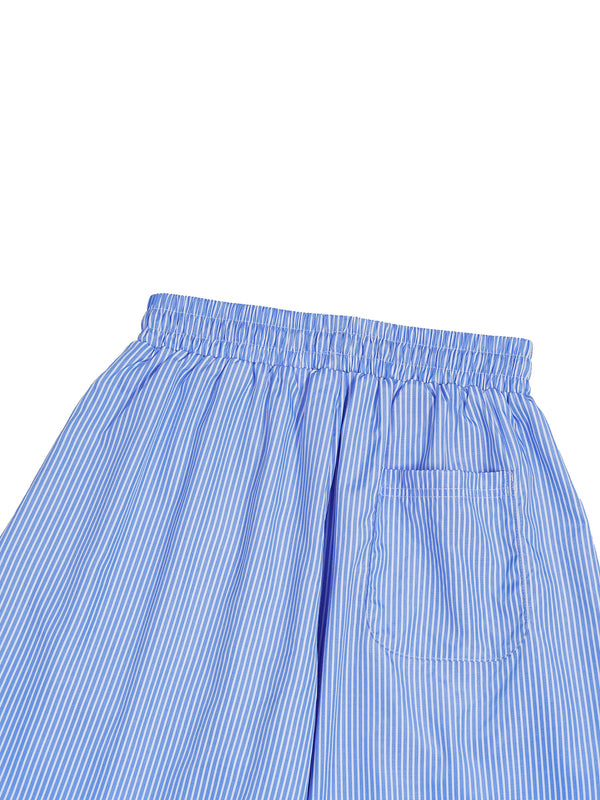 Drawstring Barrel Pants - Blue