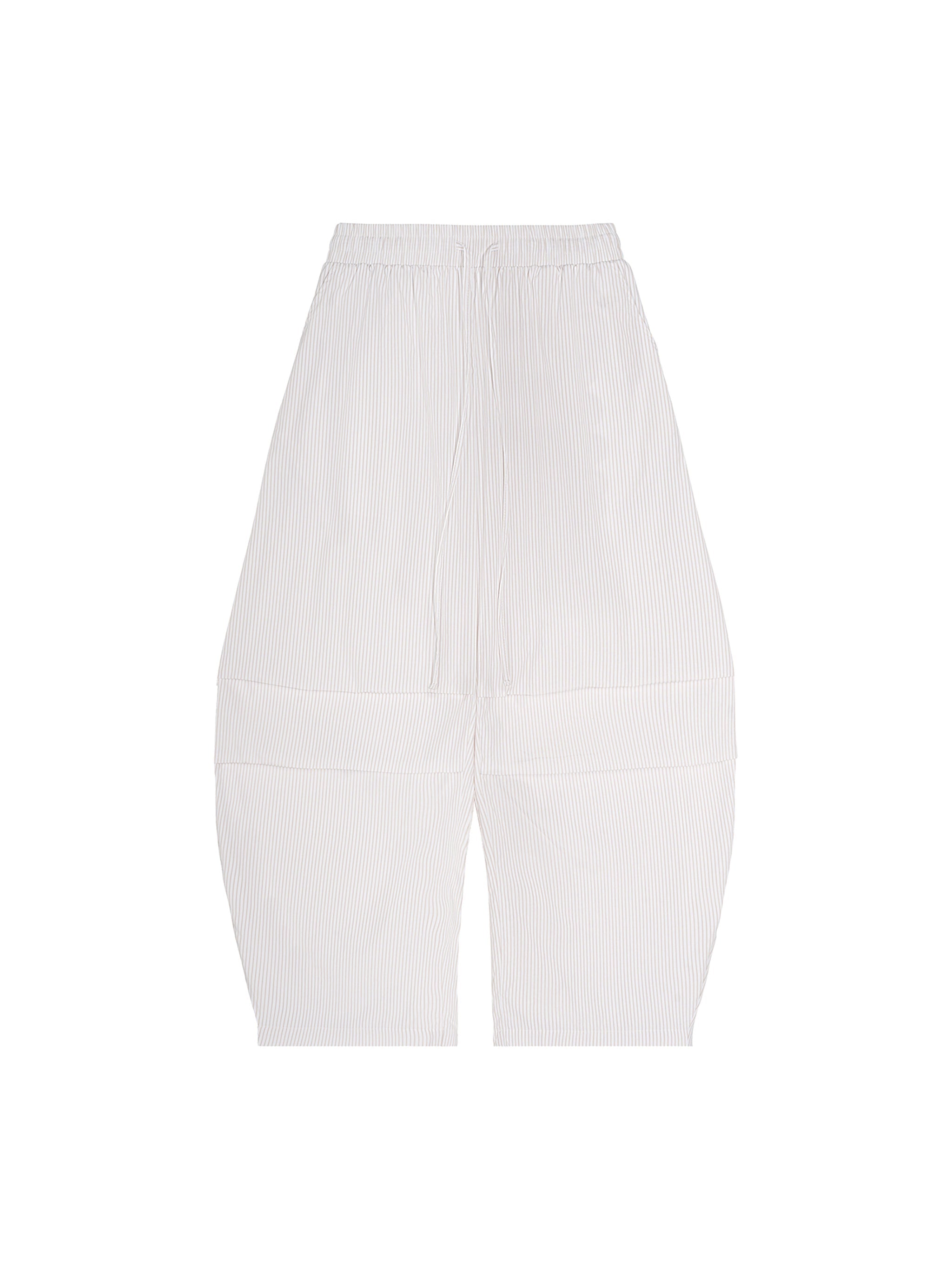 Barrel Pants — Stripe White