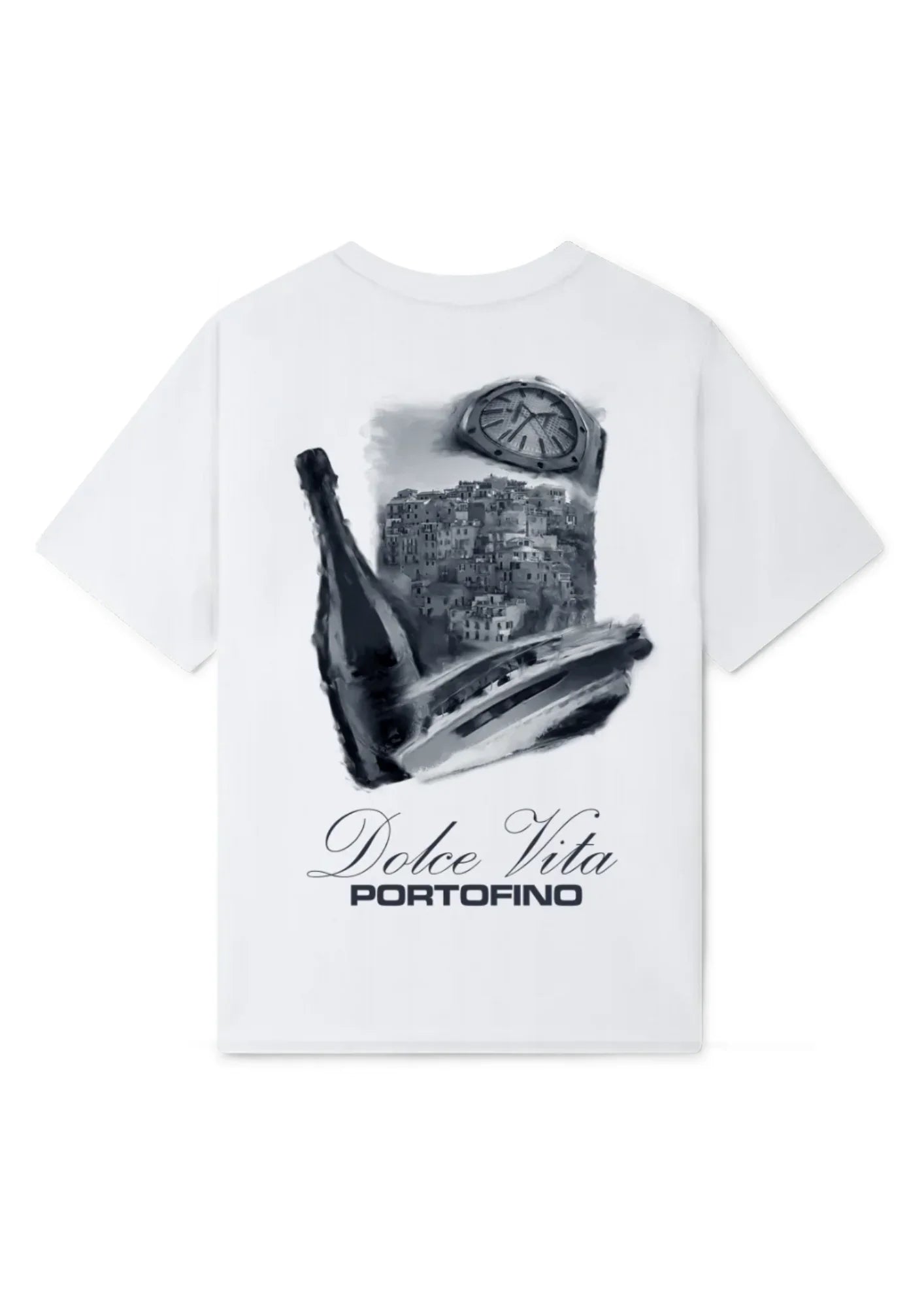The Dolce Vita Portofino Oversized Tee — White