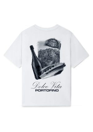 The Dolce Vita Portofino Oversized Tee — White