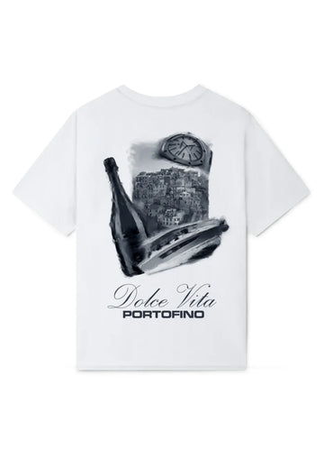 The Dolce Vita Portofino Oversized Tee — White