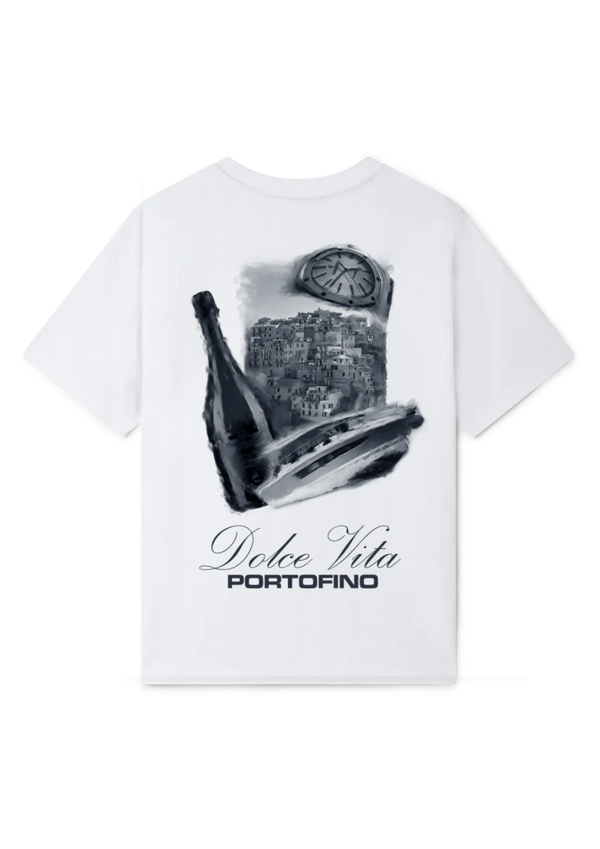 The Dolce Vita Portofino Oversized Tee — White