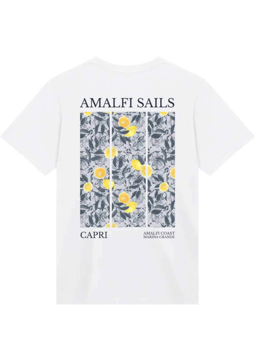 The Amalfi Sails Oversized Tee — White