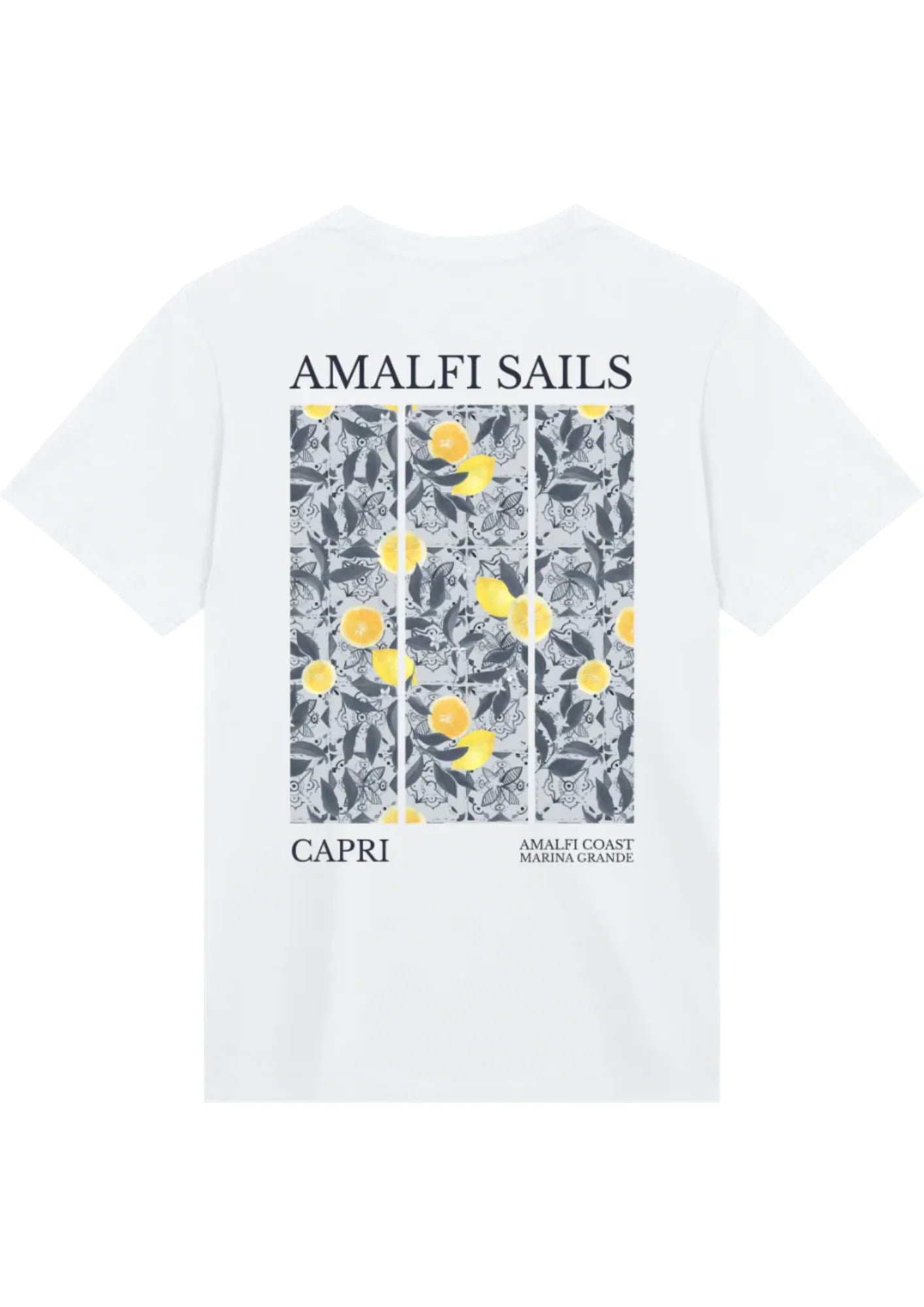 The Amalfi Sails Oversized Tee — White
