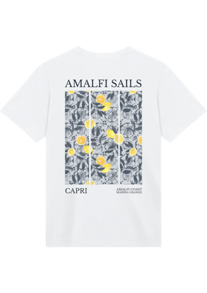 The Amalfi Sails Oversized Tee — White