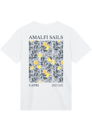 The Amalfi Sails Oversized Tee — White