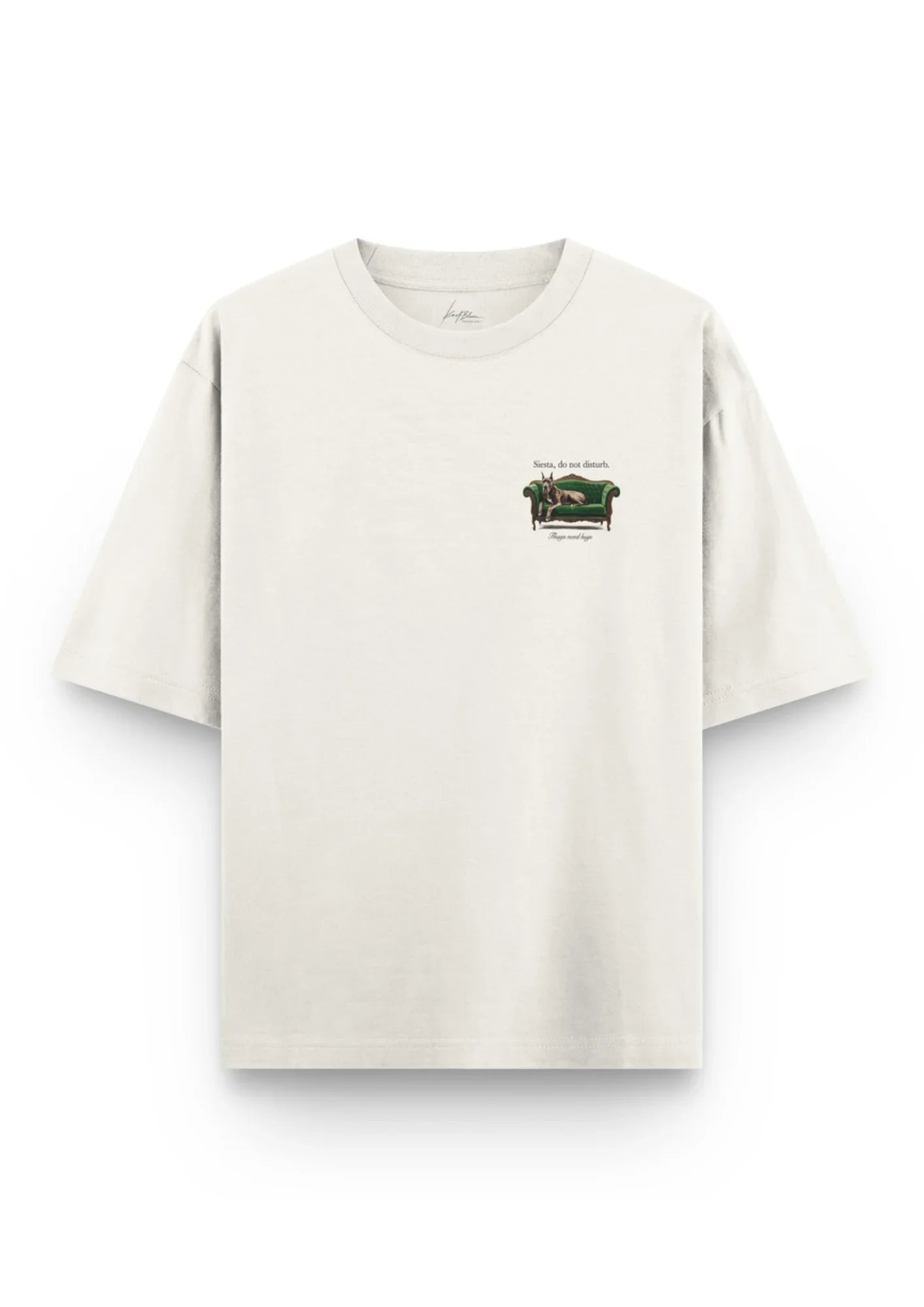 The Siesta Oversized Tee — Cream