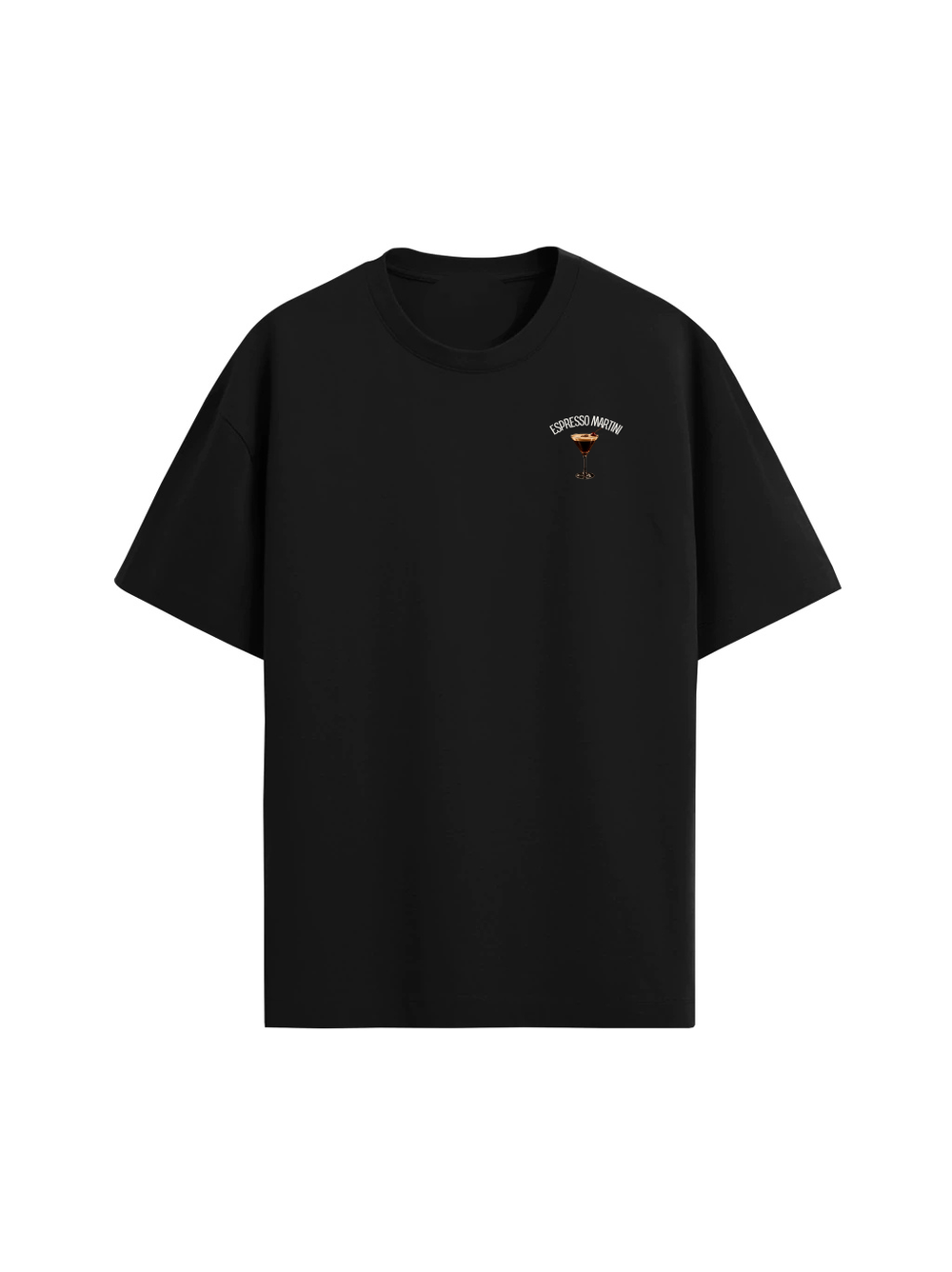 The Espresso Martini Oversized Tee — Black