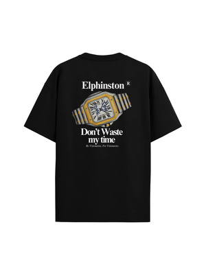 The Dont Waste My Time Oversized Tee — Black