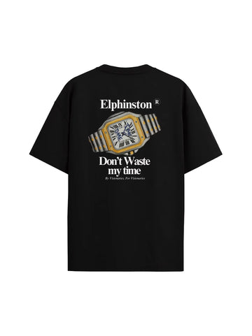 The Dont Waste My Time Oversized Tee — Black