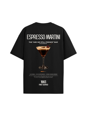 The Espresso Martini Oversized Tee — Black