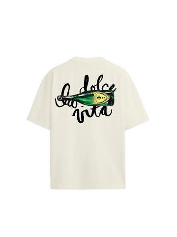 The La Dolce Vita Oversized Tee — Cream