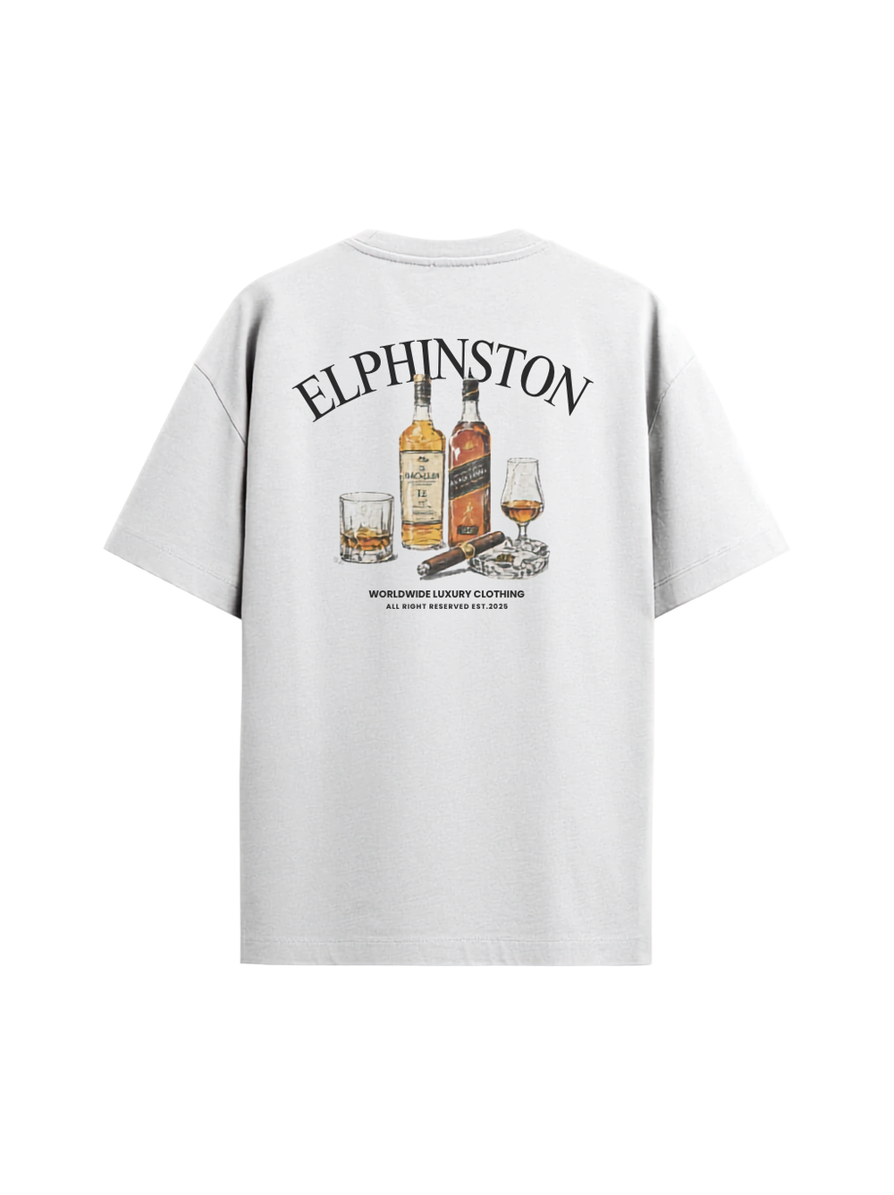 The Whisky Club Oversized Tee — White