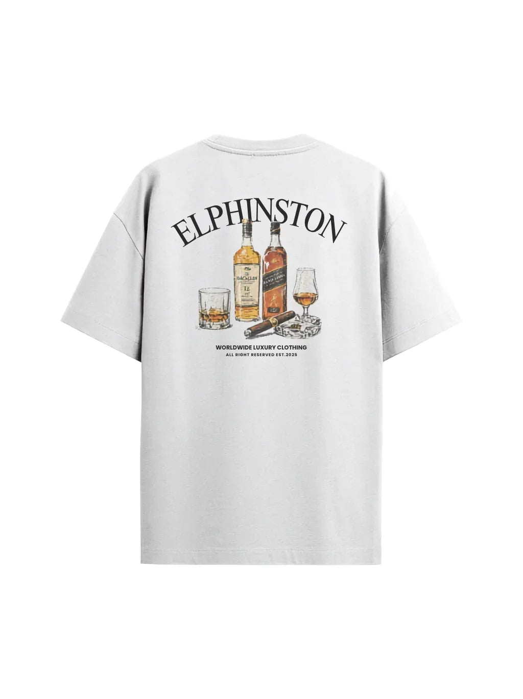 The Whisky Club Oversized Tee — White