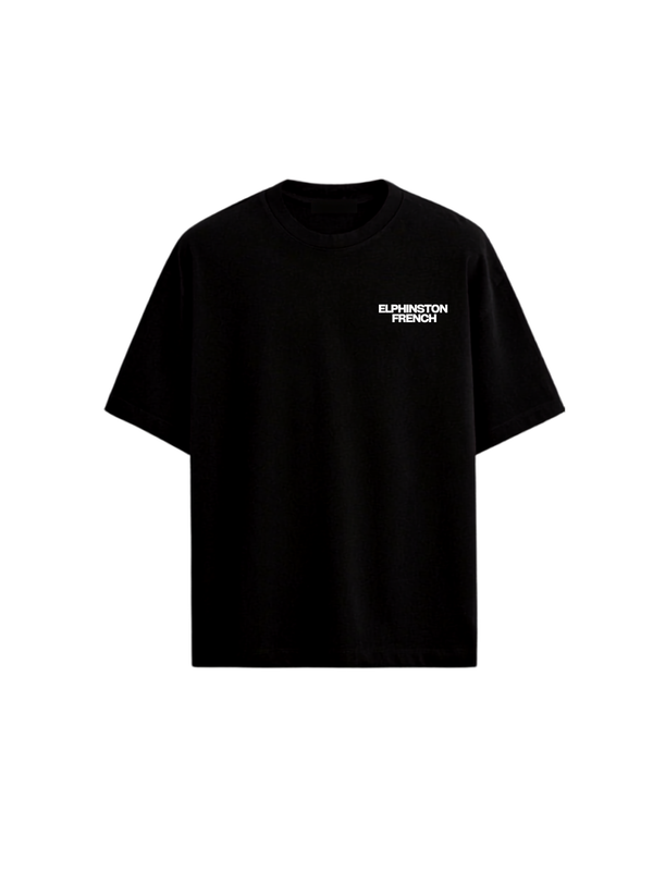 The Never Trust A French Girl Oversized Tee — Black