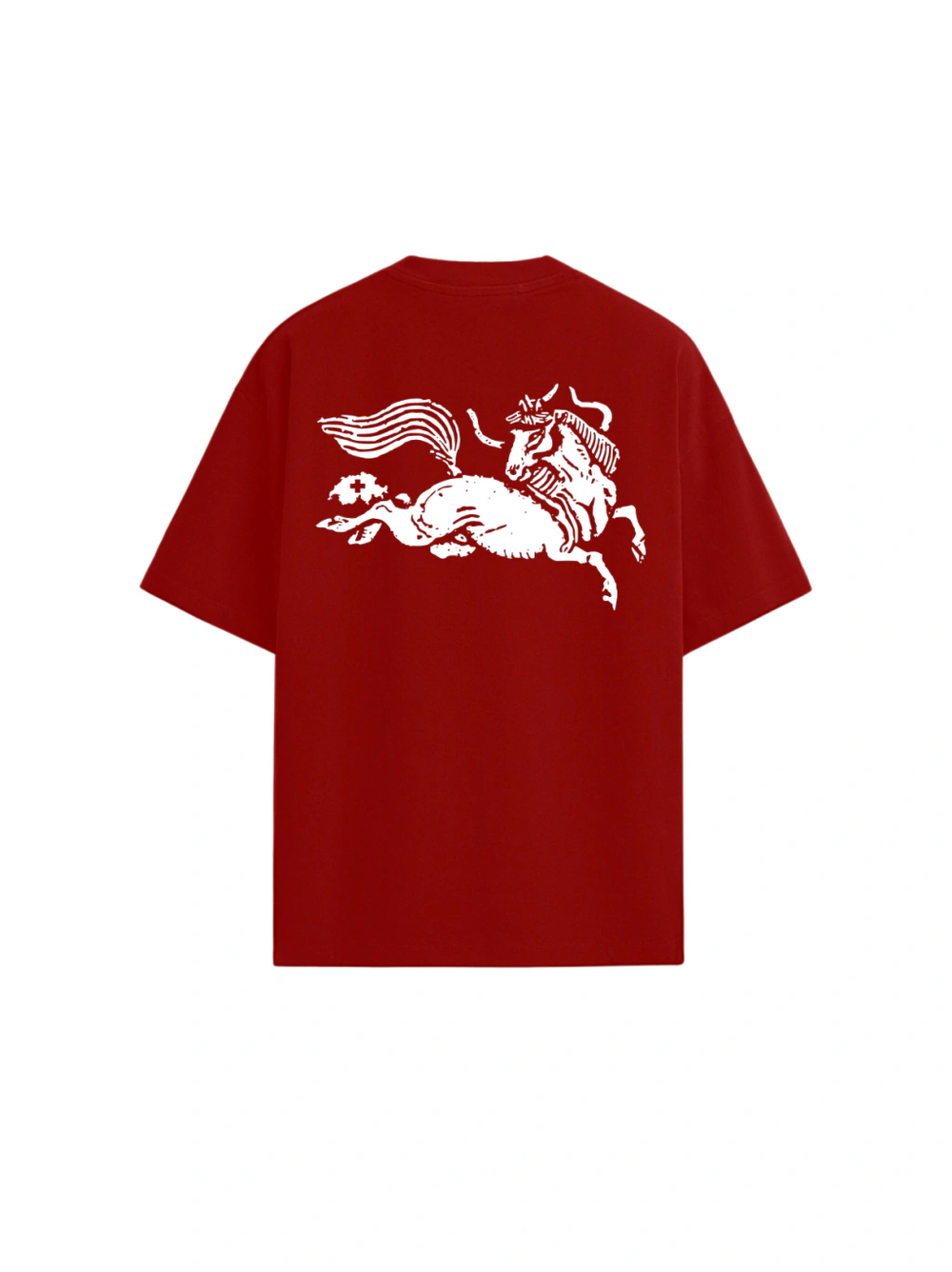 The Cavallo Oversized Tee — Red