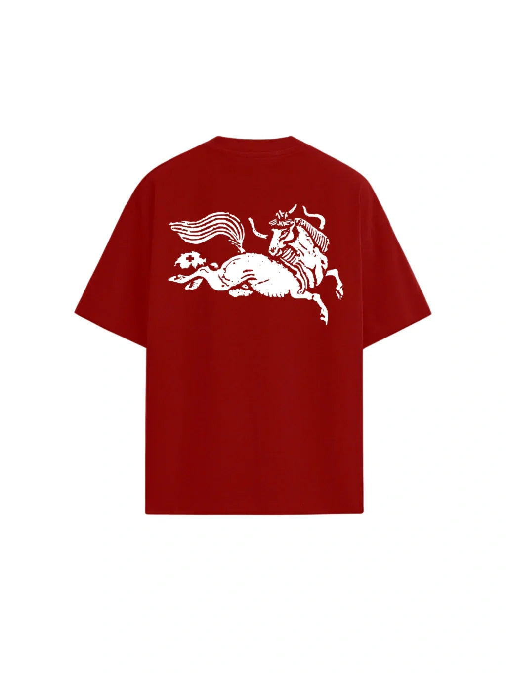 The Cavallo Oversized Tee — Red