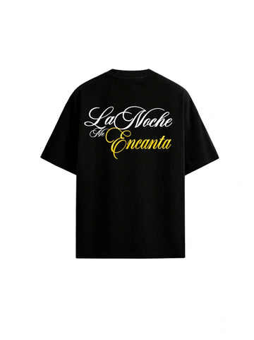 The La Noche Oversized Tee — Black