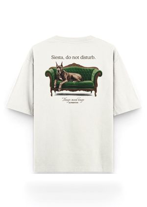The Siesta Oversized Tee — Cream