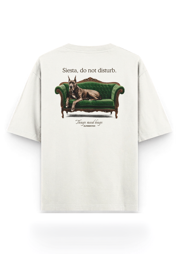 The Siesta Oversized Tee — Cream